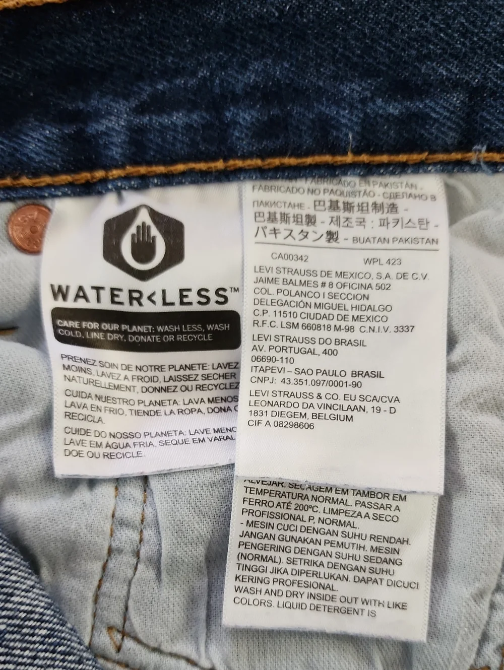 Levi's 501‎ Button Fly Jeans Men's 36x29 100% Cotton Straight Leg Blue